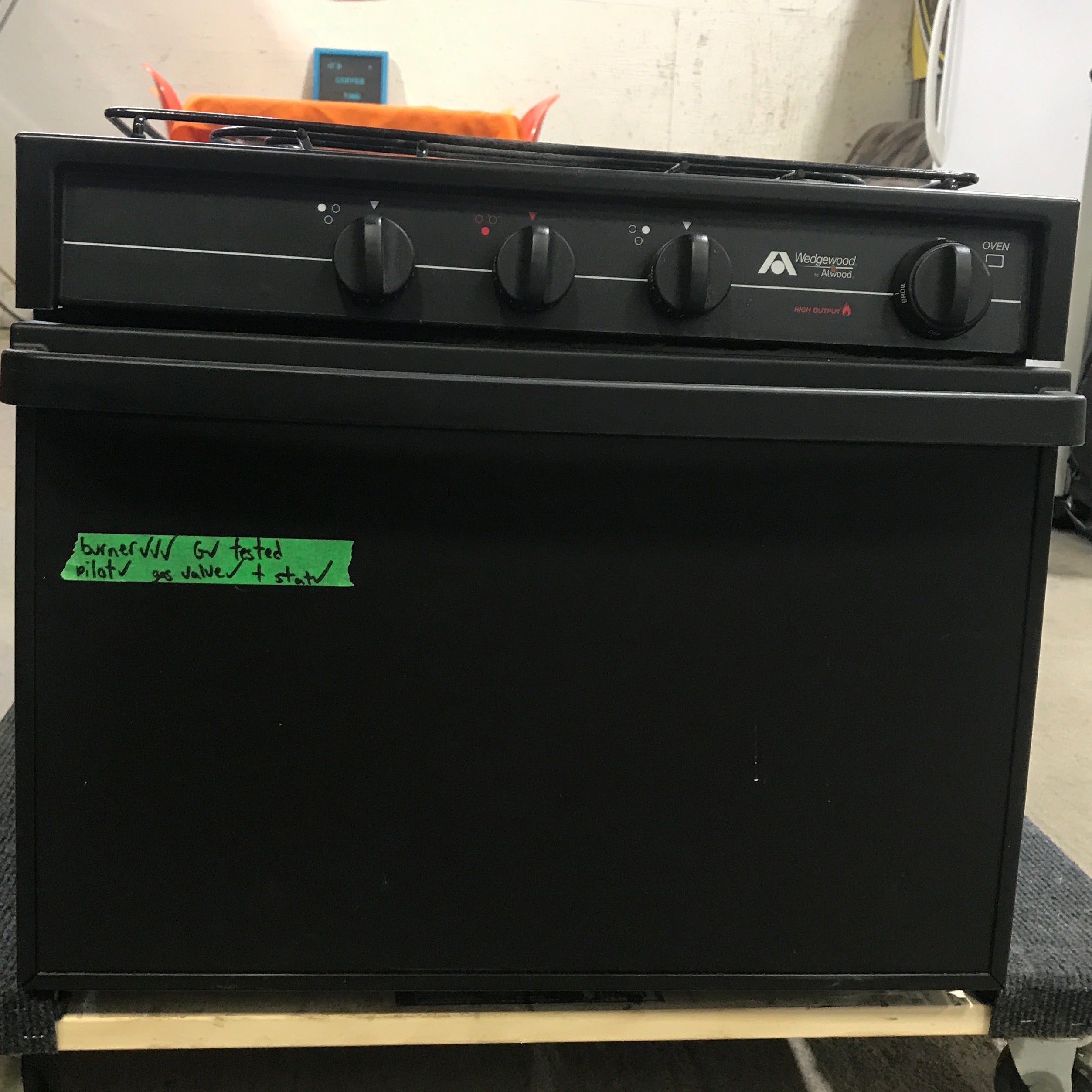 Used Atwood / Wedgewood Range Stove, 3-Burner - R-W1730BB