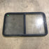 Used Black Radius Opening Window : 45.5" x 25.5" x 1.875" - Young Farts RV Parts