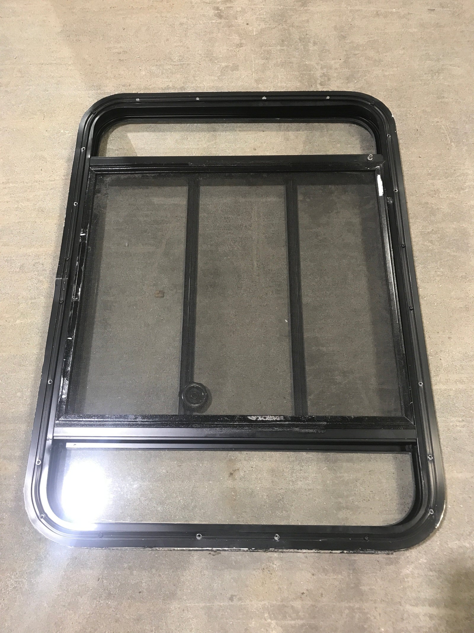 Used Black Radius Opening Window : 35 1/2