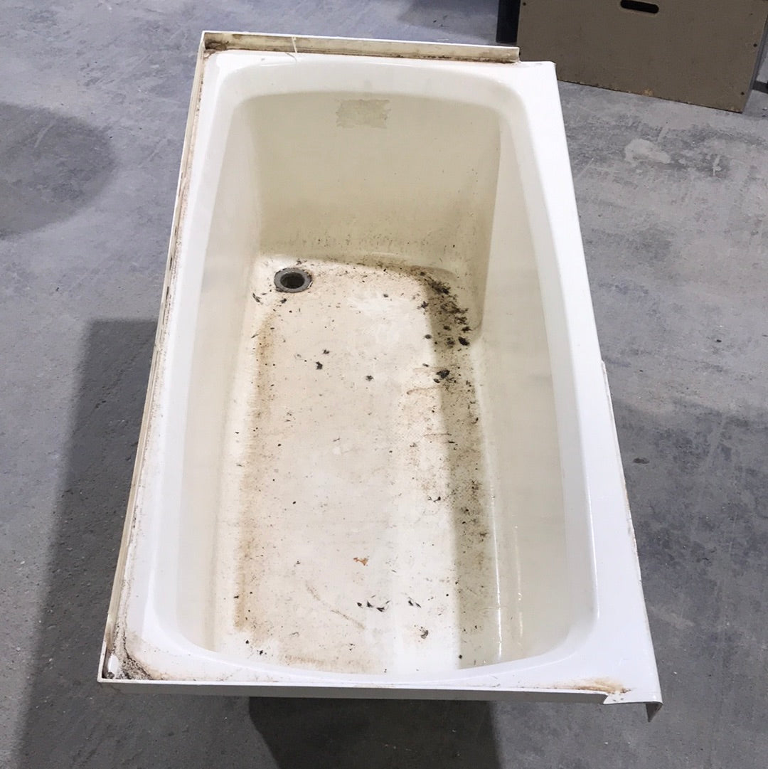 Used RV Bath Tub 46” x 24” - Right Hand Drain
