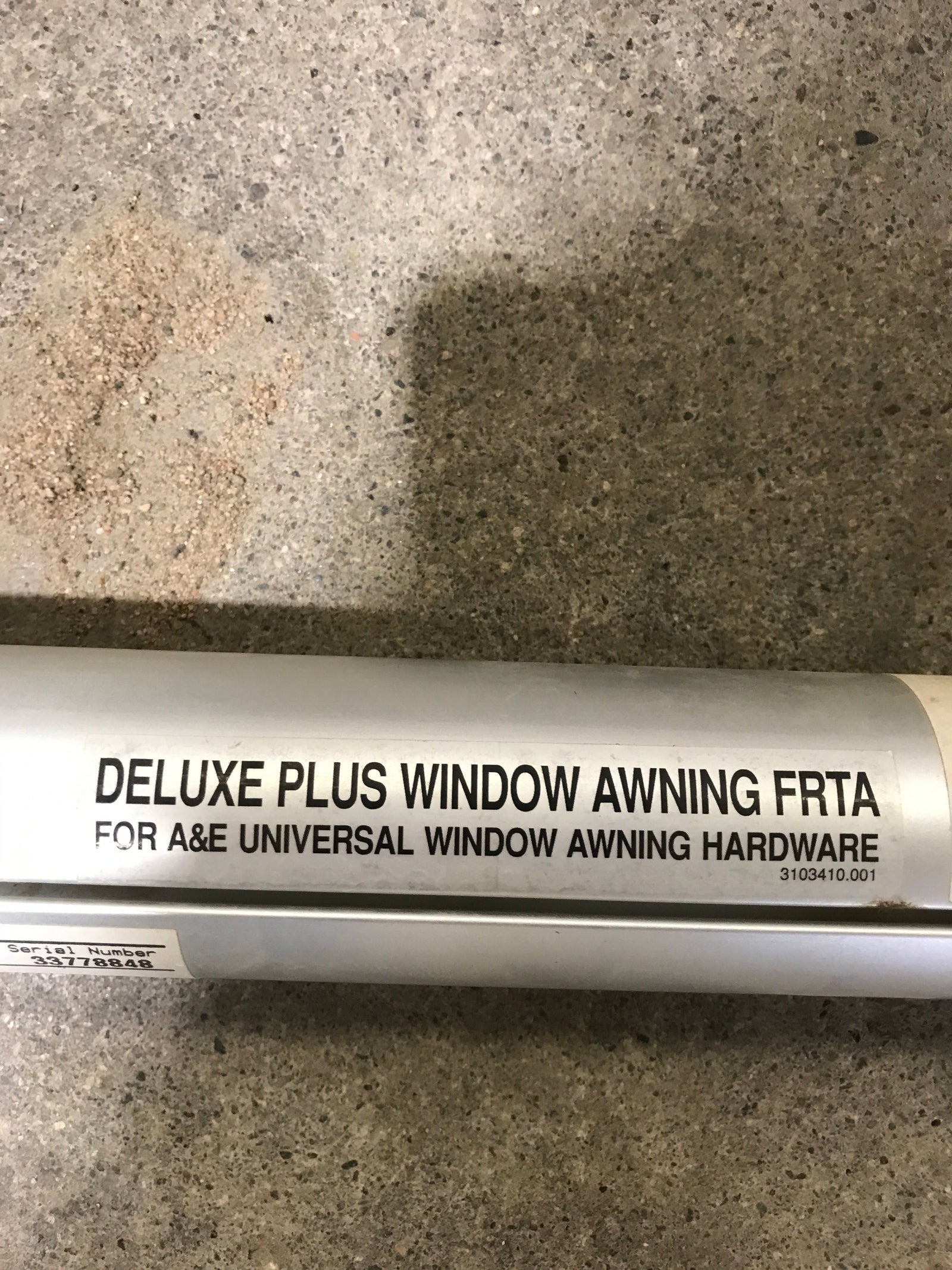 Used Dometic Window Awning Roller Tube 39 3/4