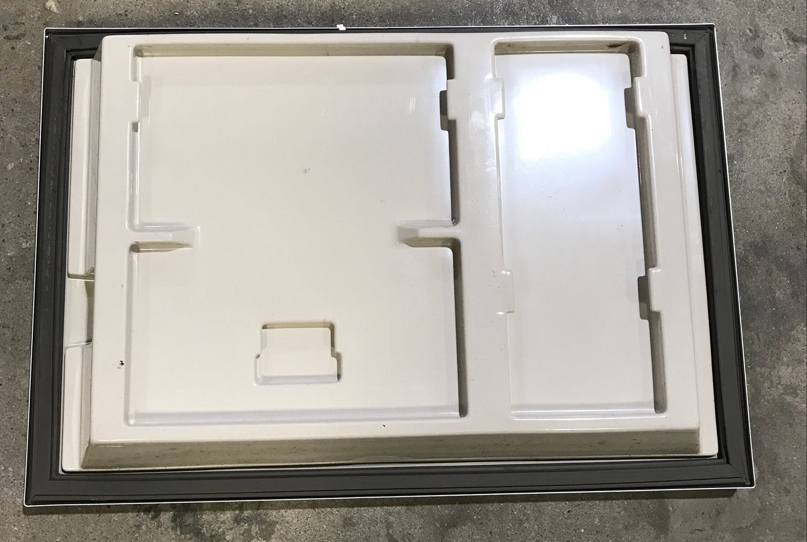 Used Dometic Refrigerator Freezer Door 2930930132 - 24 1/2