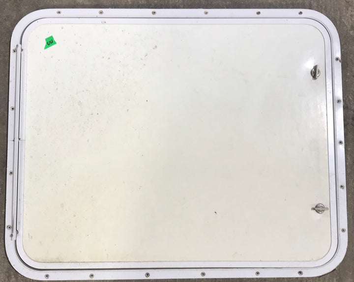 Used Radius Cornered Propane Cargo Door 29 3/4" x 23 3/4" x 3/4" D