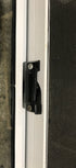 Used Slanted White Radius Opening Window : 37" W x 18 3/4" H x 1 7/8" D