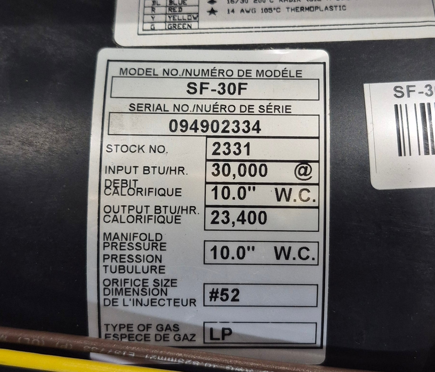 30,000 BTU USED SF - 30F Suburban RV Propane Furnace - Young Farts RV Parts