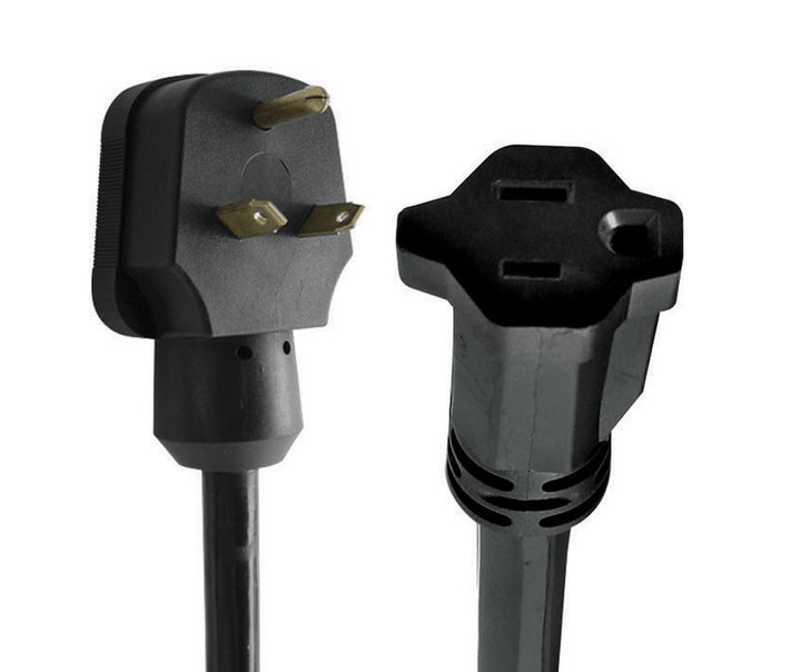 30M/15F Amp Power Cord Adapter - 12" - Young Farts RV Parts