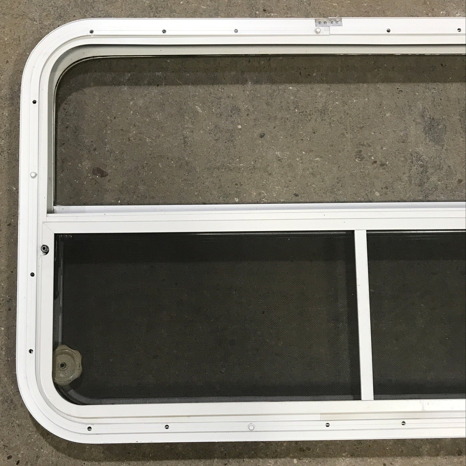 Used White Radius Opening Window : 35 1/2