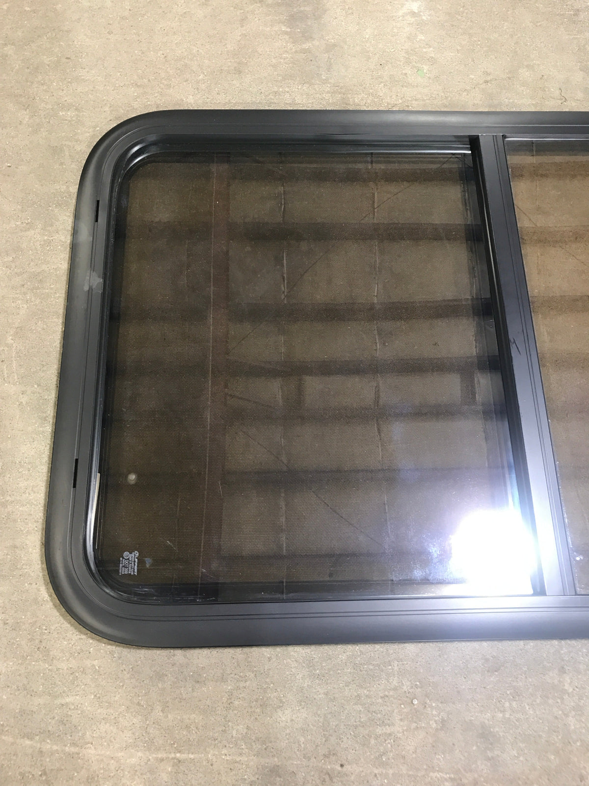 Used Black Radius Opening Window : 23 3/4