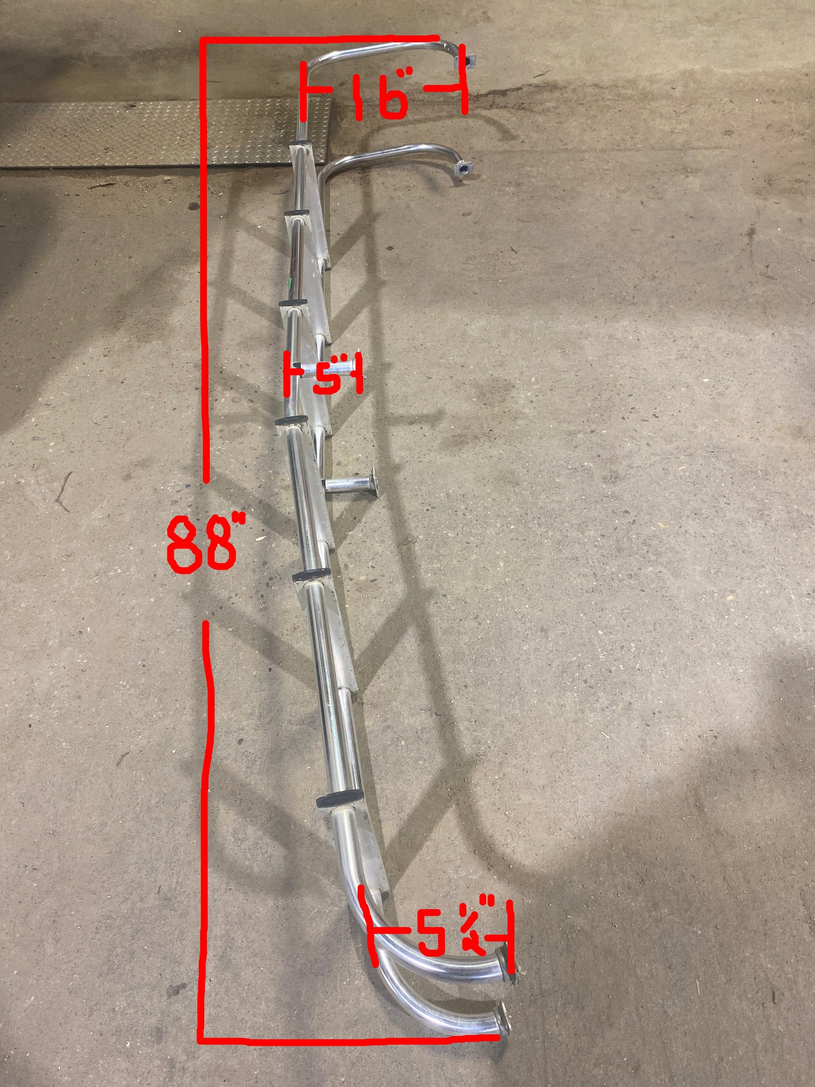 Used RV Exterior Ladder - Aluminum - 88