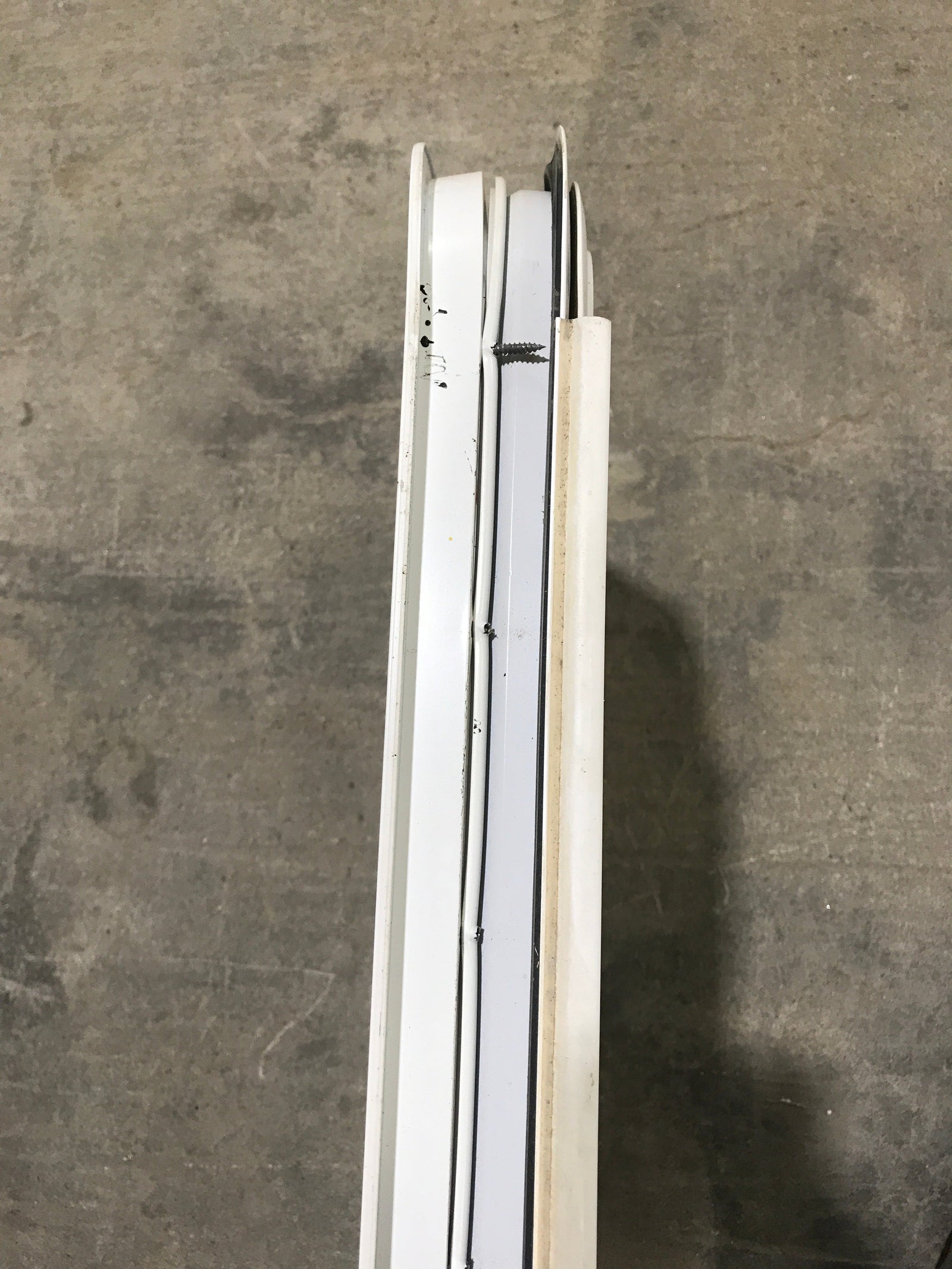 Used White Radius Opening Window : 45 1/4