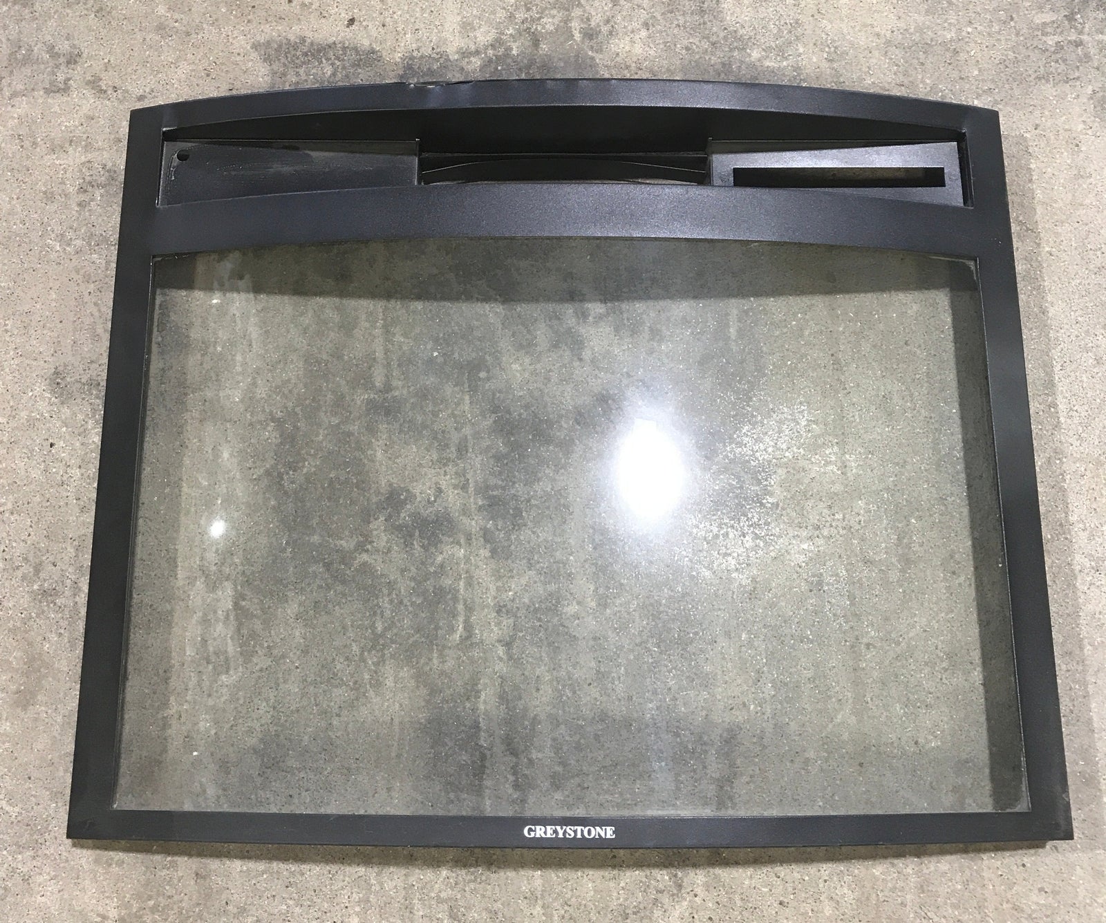 Used Greystone Electric Fireplace Glass Front Panel