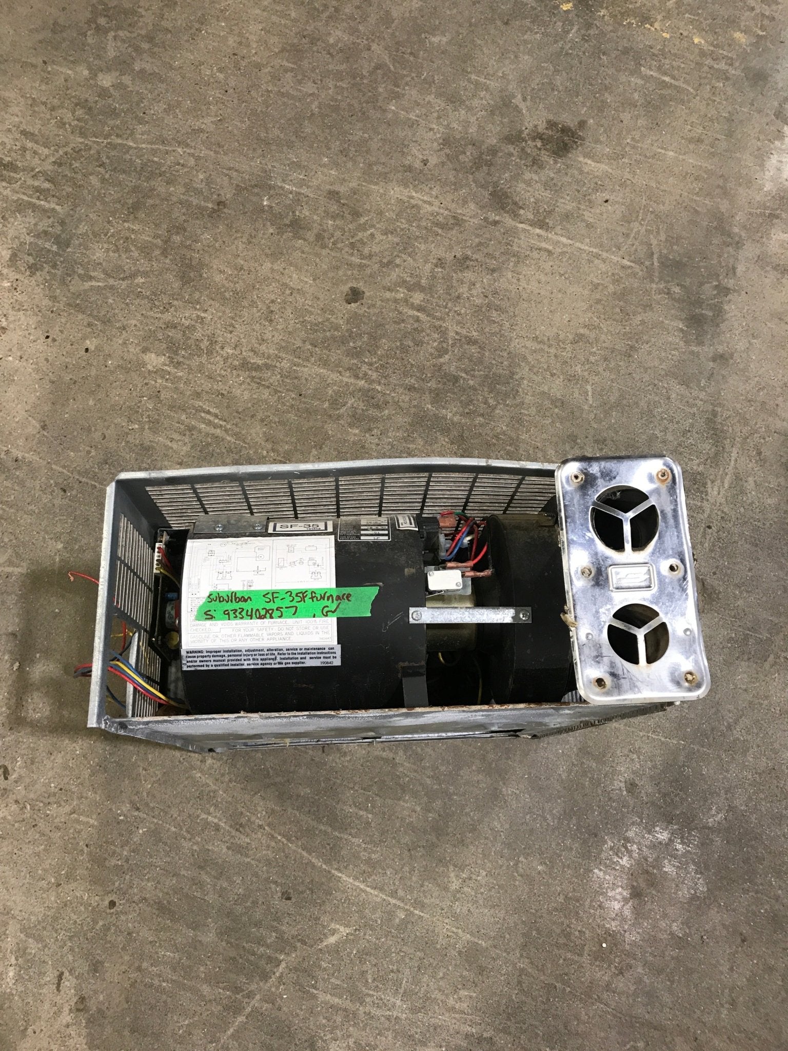 35,000 BTU USED SF - 35 Suburban RV Propane Furnace - Young Farts RV Parts