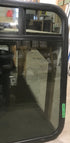 Used Black Radius Opening Window : 35 3/4" W x 36" H x 3/4"