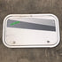 Used White Corner radius cargo door  23 3/4" W x 13 3/4" H x 1"D