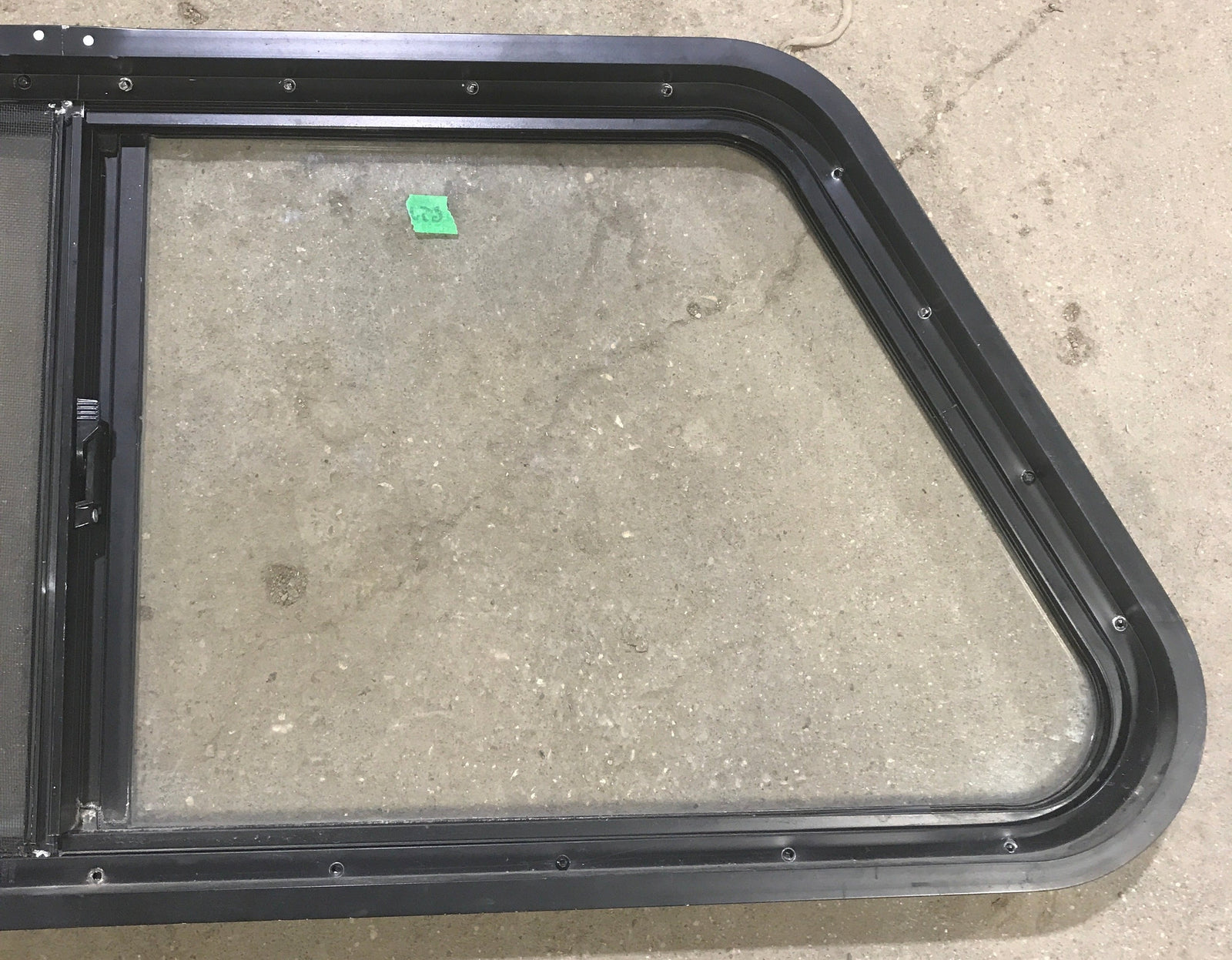 Used Slanted Black Radius Opening Window : 41 3/4