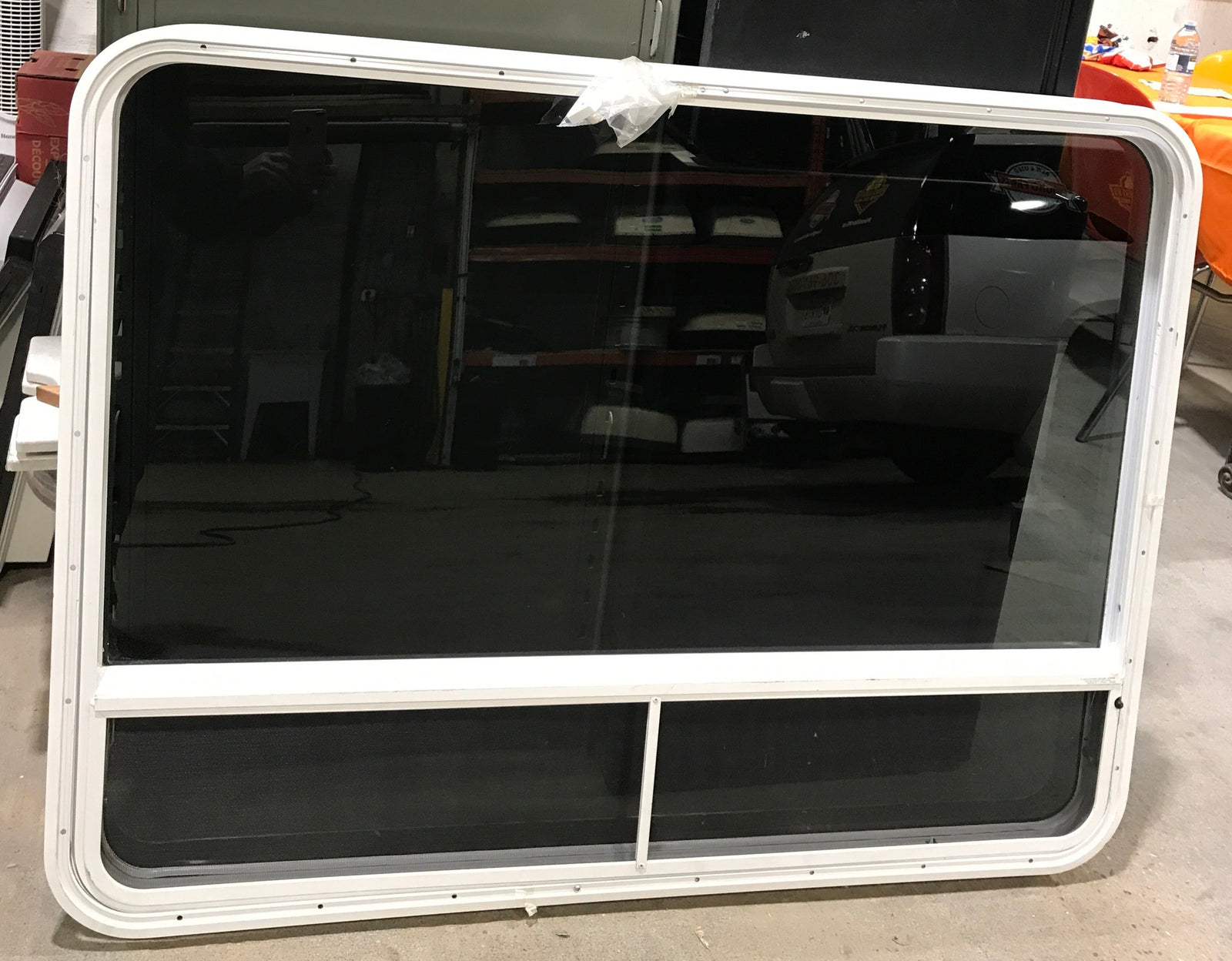 Used White Radius Opening Window : 47 1/2