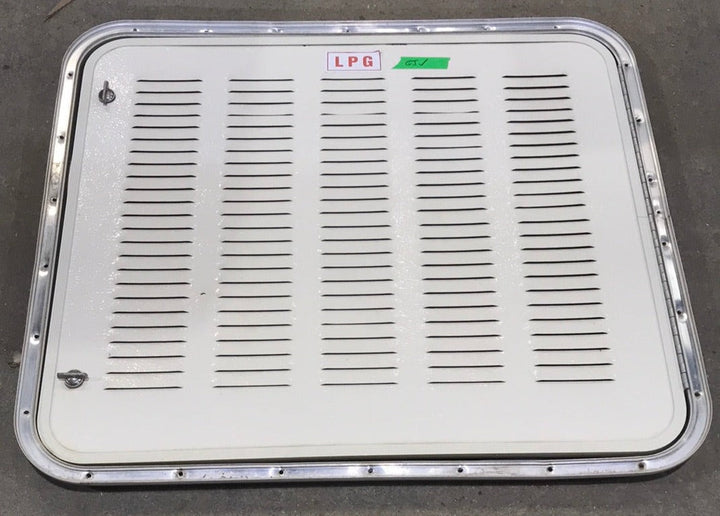 Used Radius Cornered Battery / Propane Cargo Door 27 7/8" W x 26" H X 3/4" D