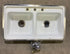 Used Double Kitchen Sink 33” W x 19” L