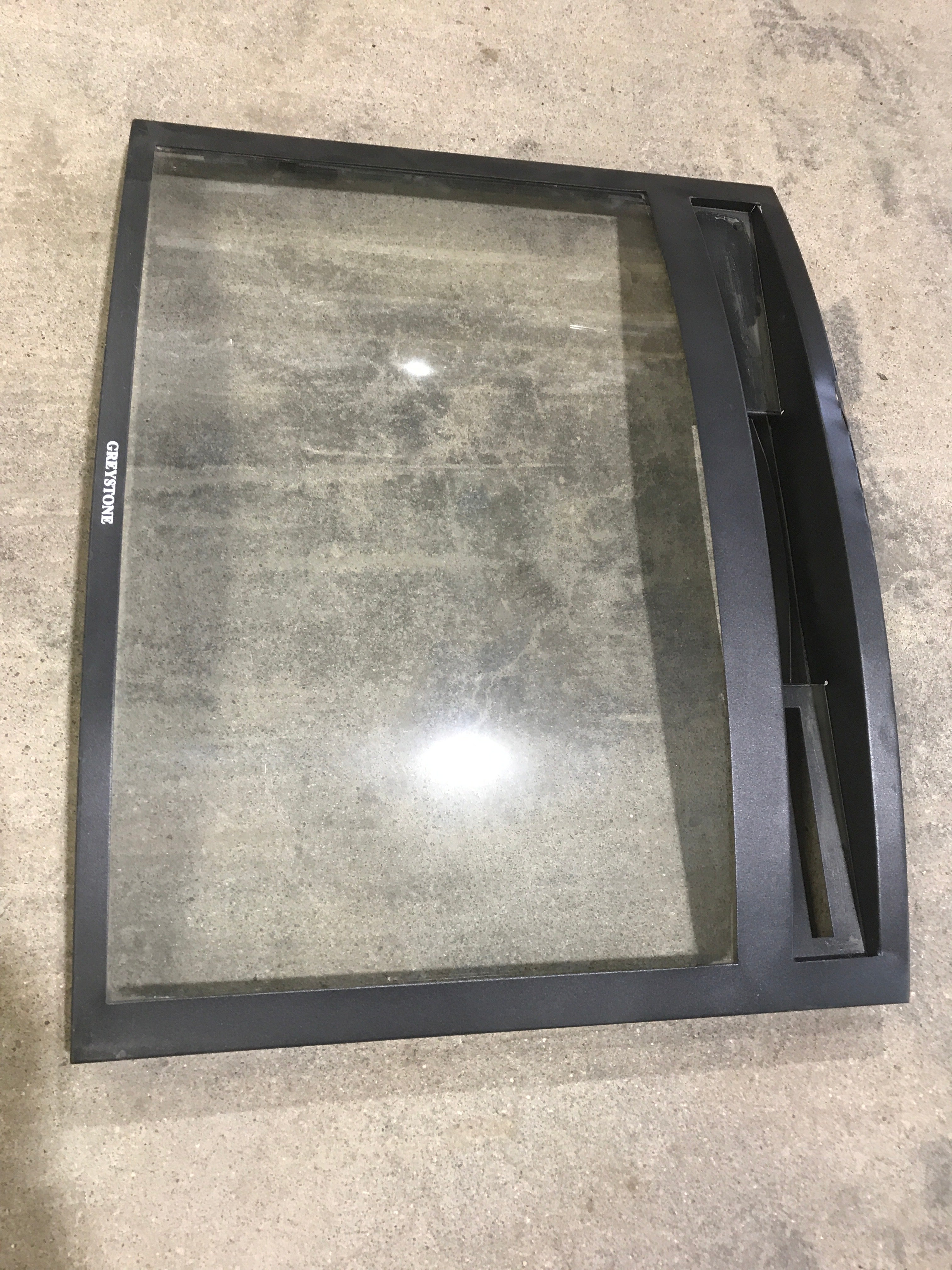 Used Greystone Electric Fireplace Glass Front Panel