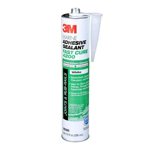 3M 4200 Fast Cure Adhesive Sealant - 10 Ounce Tube; White - 06560 - Young Farts RV Parts