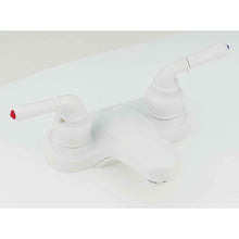 Load image into Gallery viewer, 4&quot; Lavatory Faucet w/Lever Handles White - Young Farts RV Parts