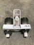 Used 4" Shower Faucet With Diverter, Bone, Smoked Knobs