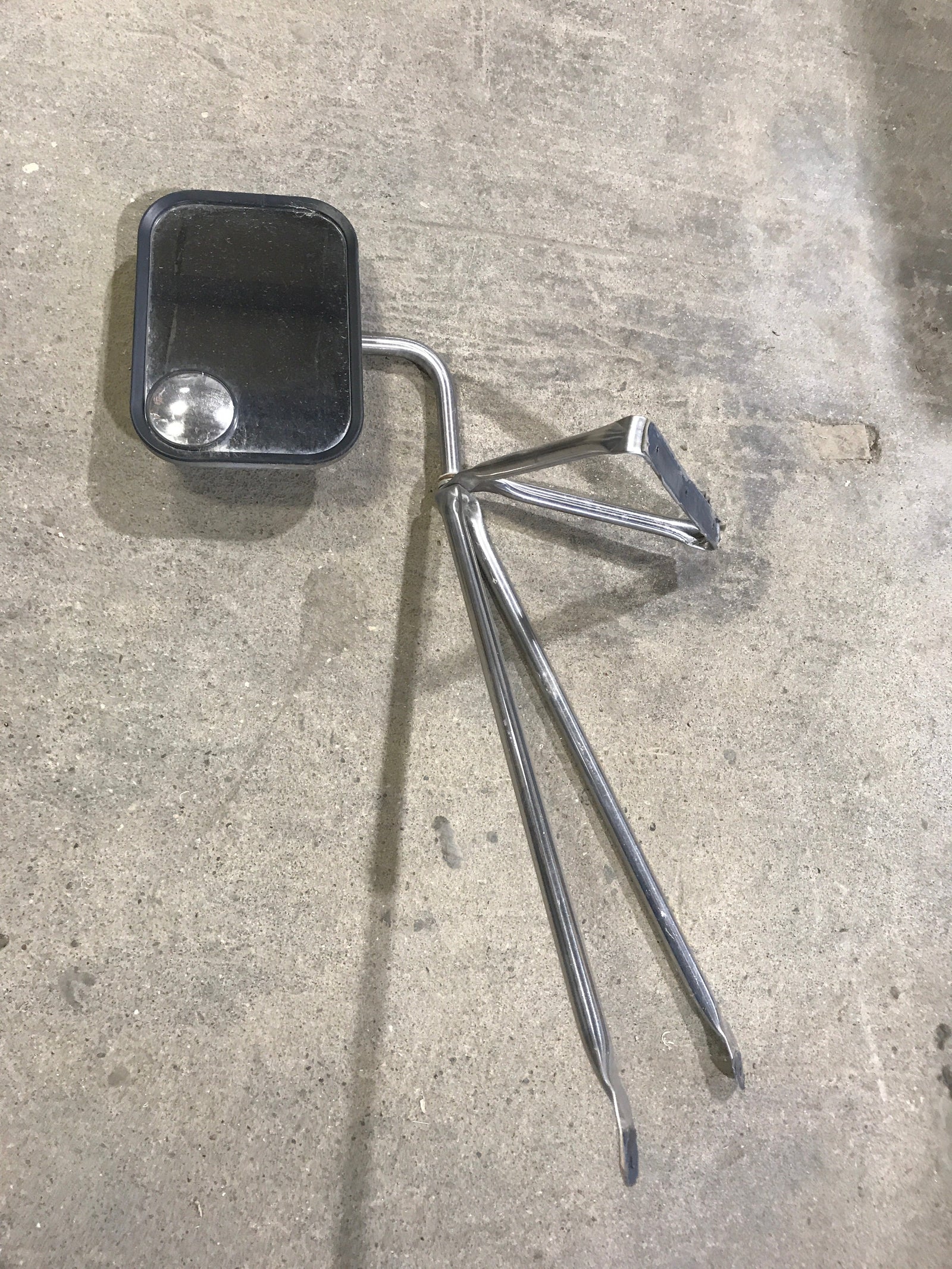Used Old Style Motorhome Side View Mirror- Drivers Side - Young Farts RV Parts