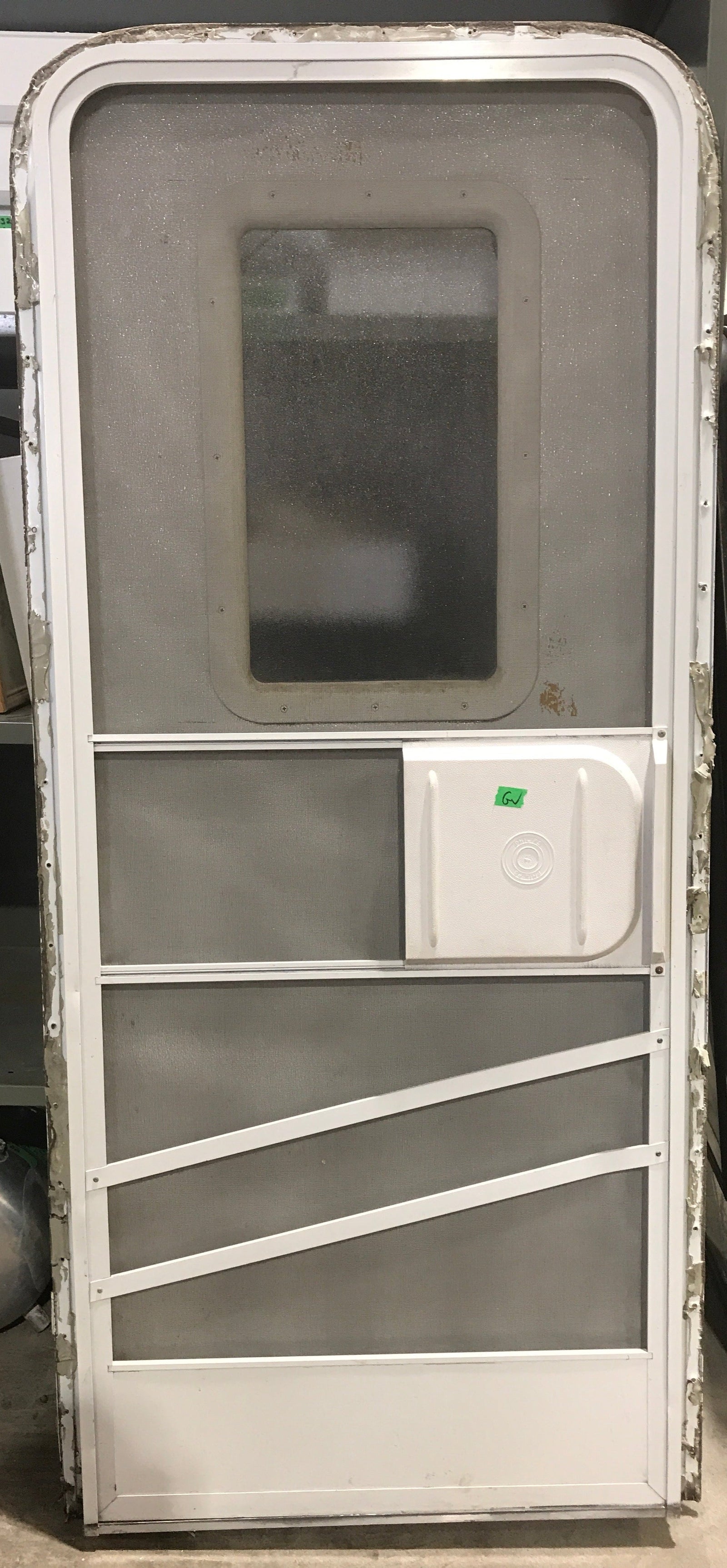 Used RV Radius Corner Entry Door 29 1/2