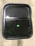 Used Black Radius Opening Window : 21 1/2" W X 17 1/2" H X 1 3/4" D