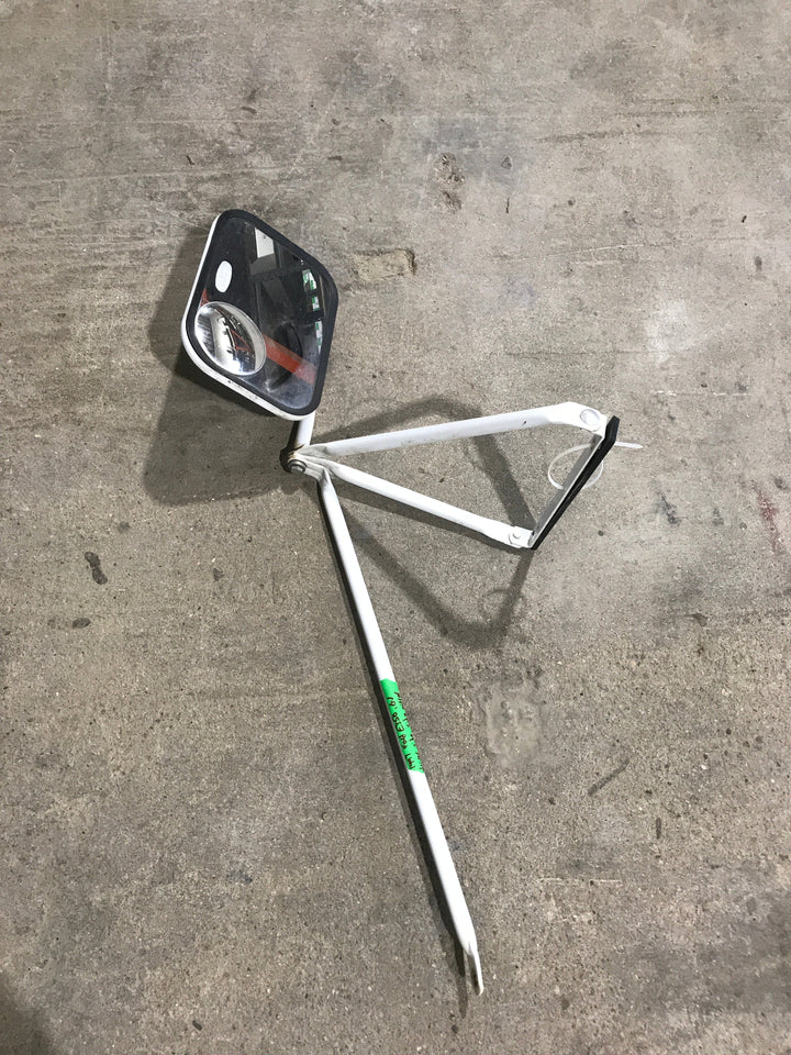 Used Old Style Motorhome Side View Mirror- Drivers Side