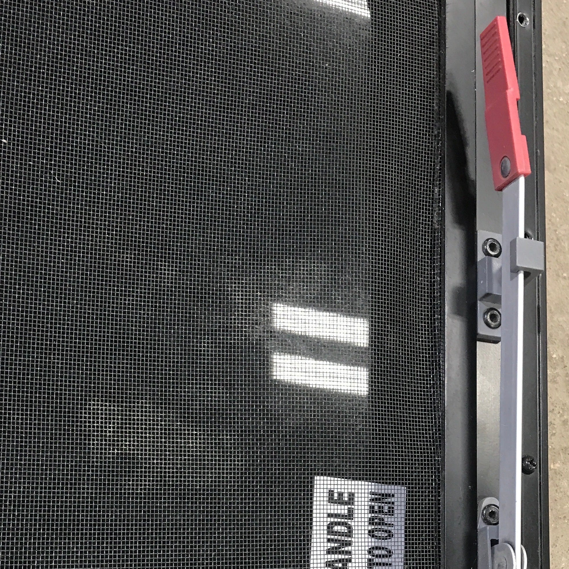 Used Black Radius Emergency Opening Window : 29.5" X 19.5" X 1.5" - Young Farts RV Parts