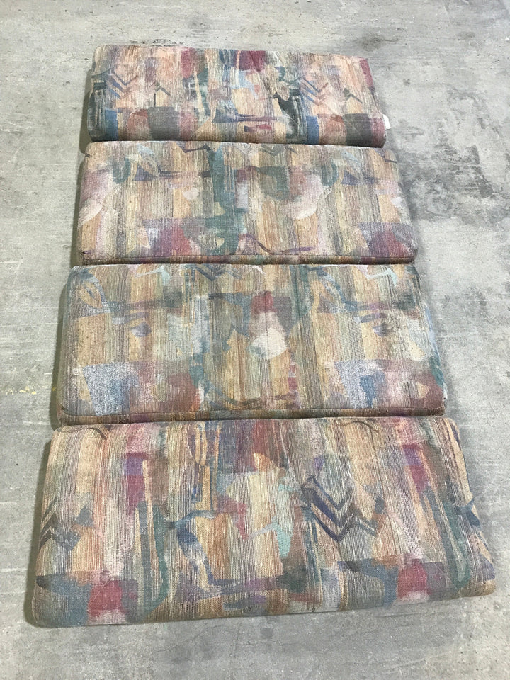 Used Dinette Cushion Set- 4 piece- 2 @ 40" x 18" x 6" D, 2 @ 40" x 17" x 6" D