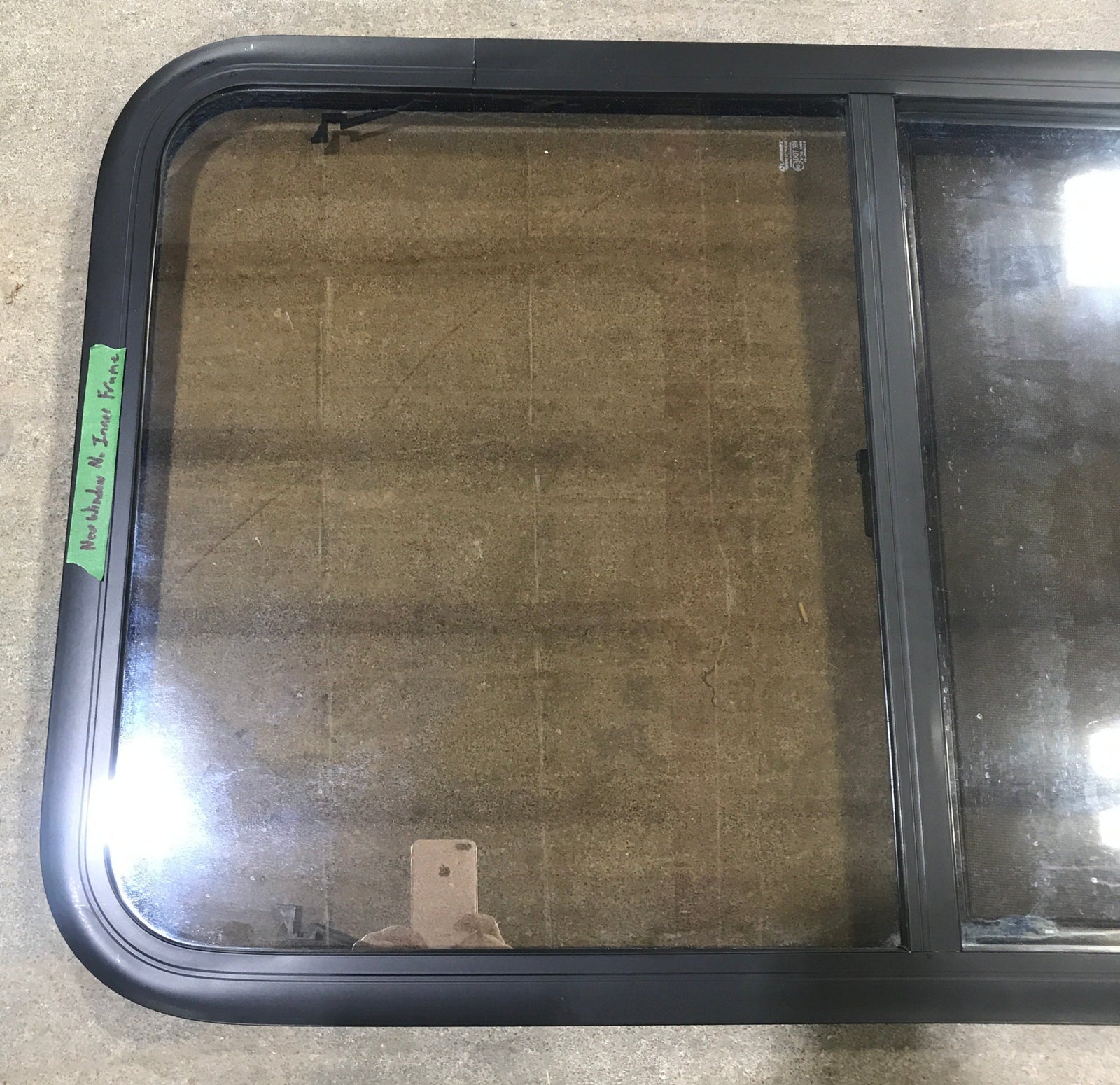 Used Black Radius Opening Window : 23 3/4