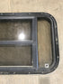 Used Black Radius Opening Window : 30 1/2" W x 18 3/4" H x 1 1/2" D