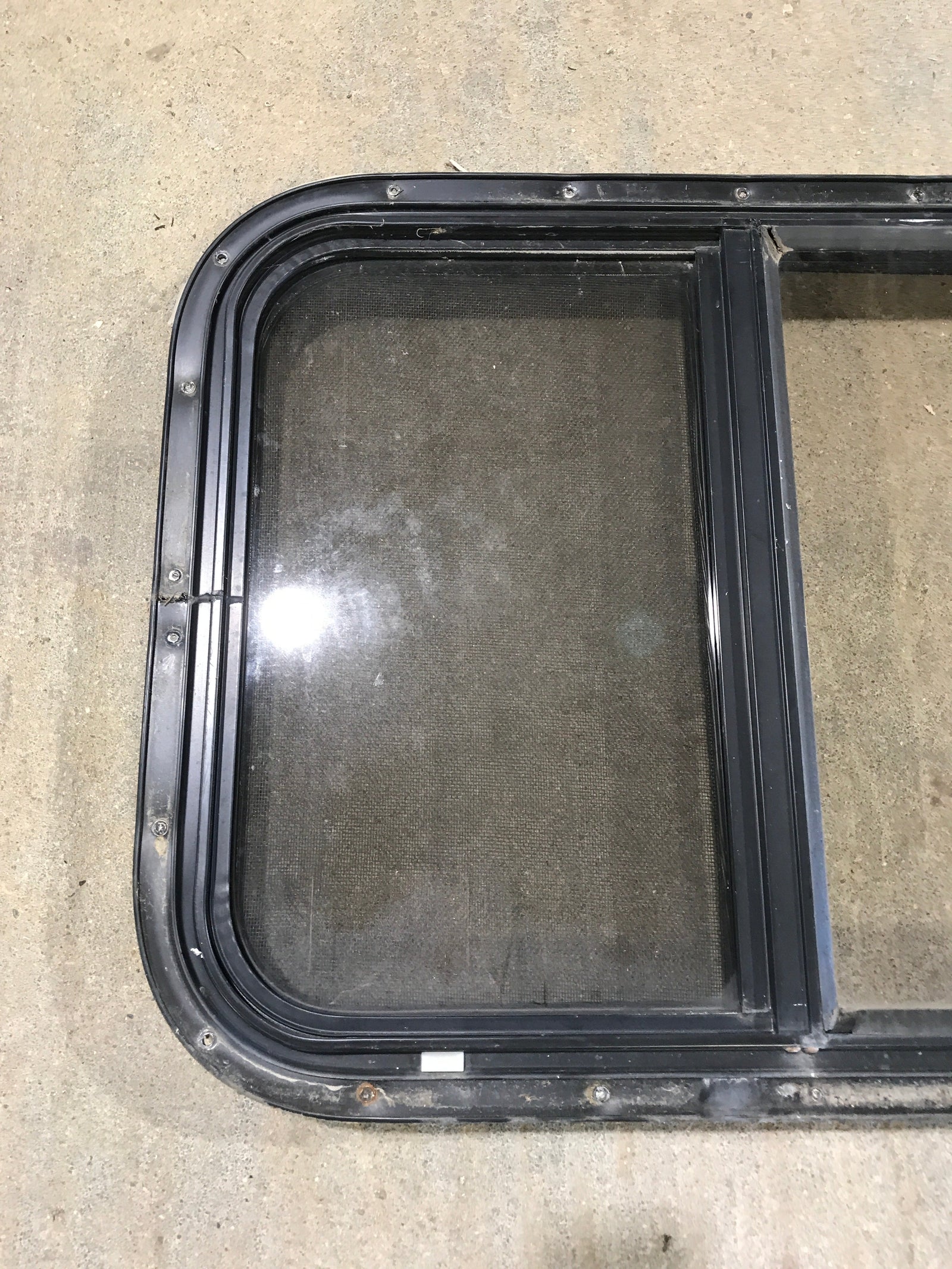 Used Black Radius Opening Window : 24 1/2