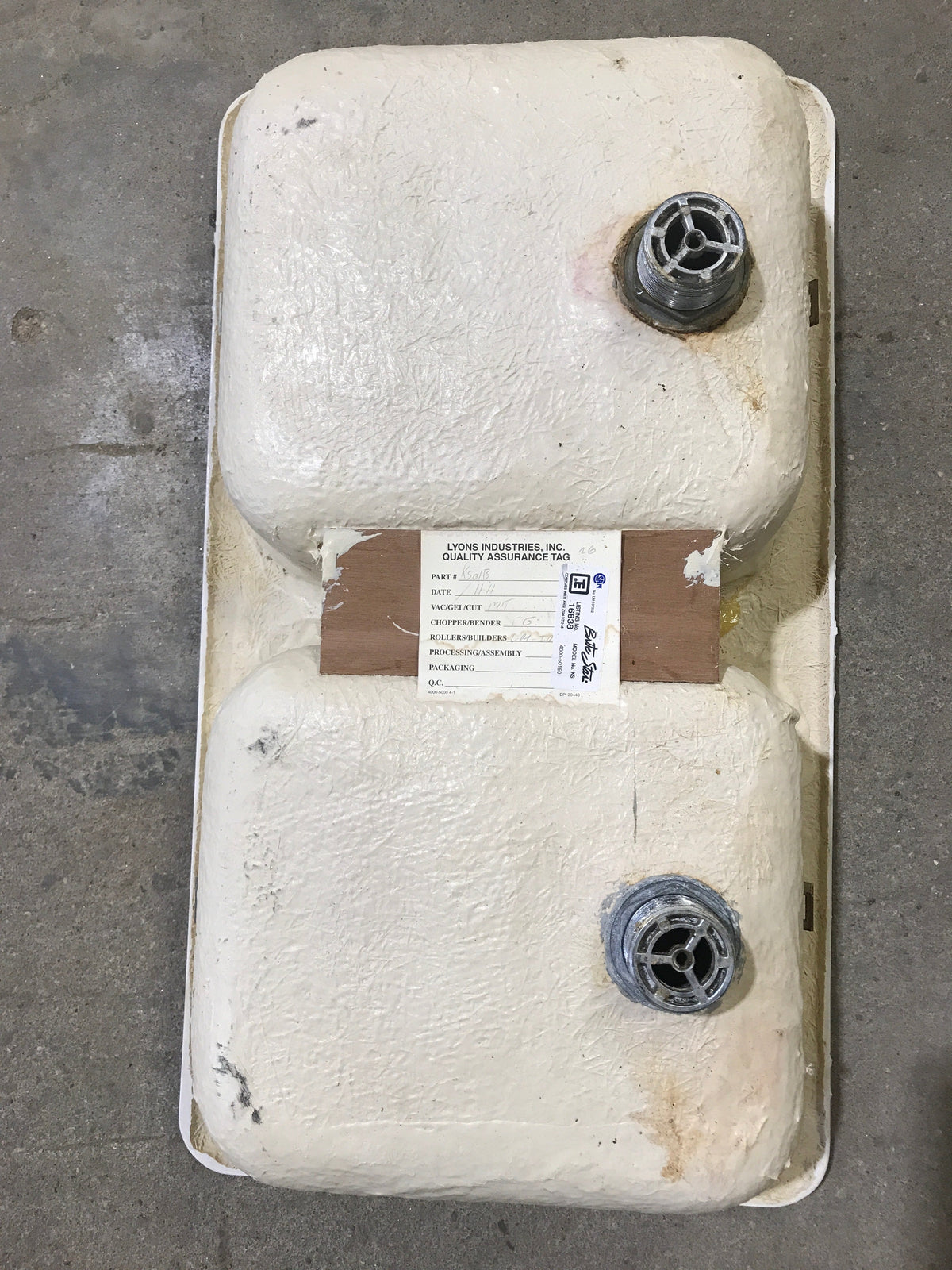 Used Double Kitchen Sink  26 1/2” W x 15” L