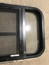 Used Black Radius Opening Window : 24 1/2" W x 16" H x 1 1/2"
