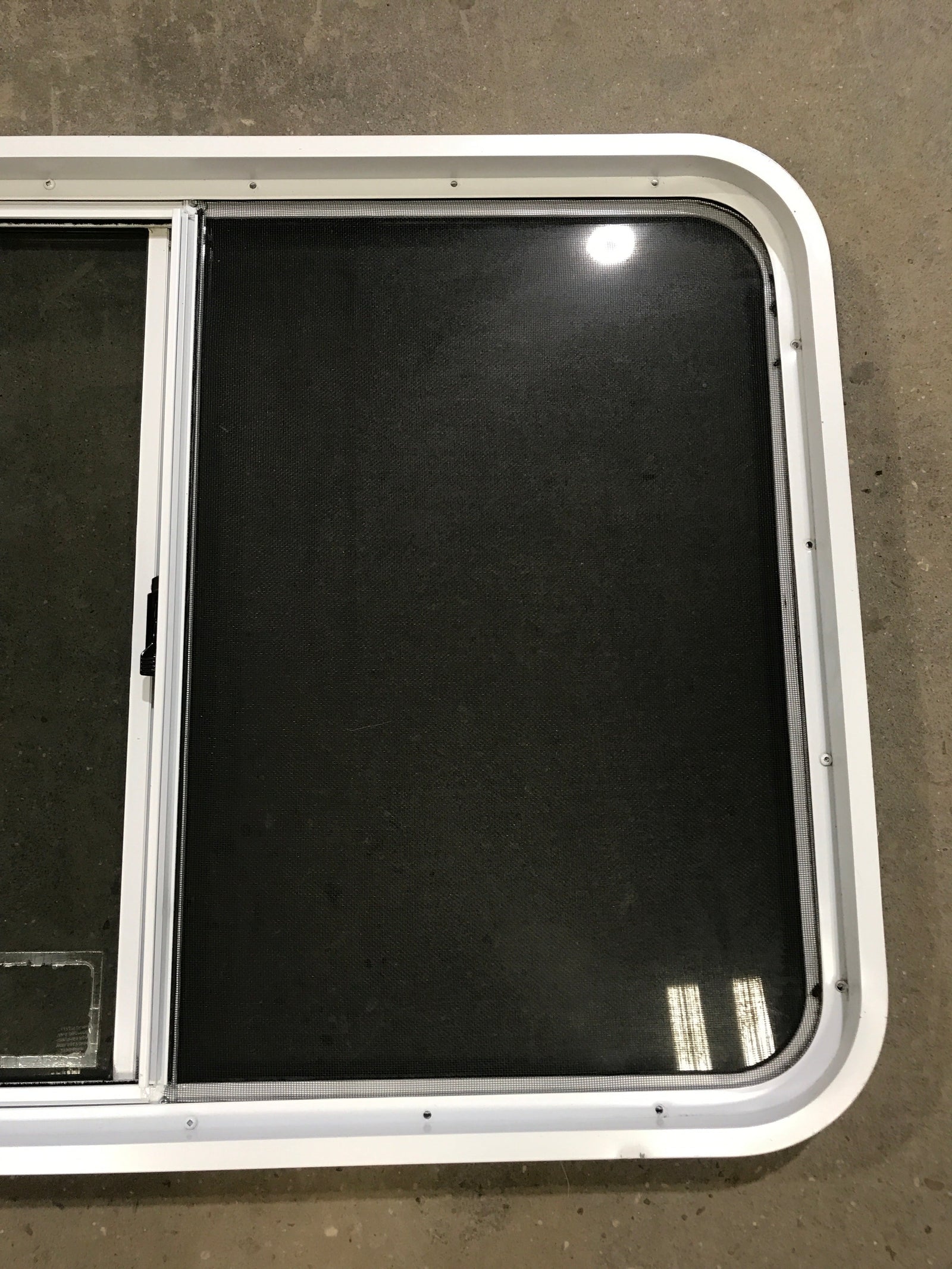 Used White Radius Opening Window : 39 1/2