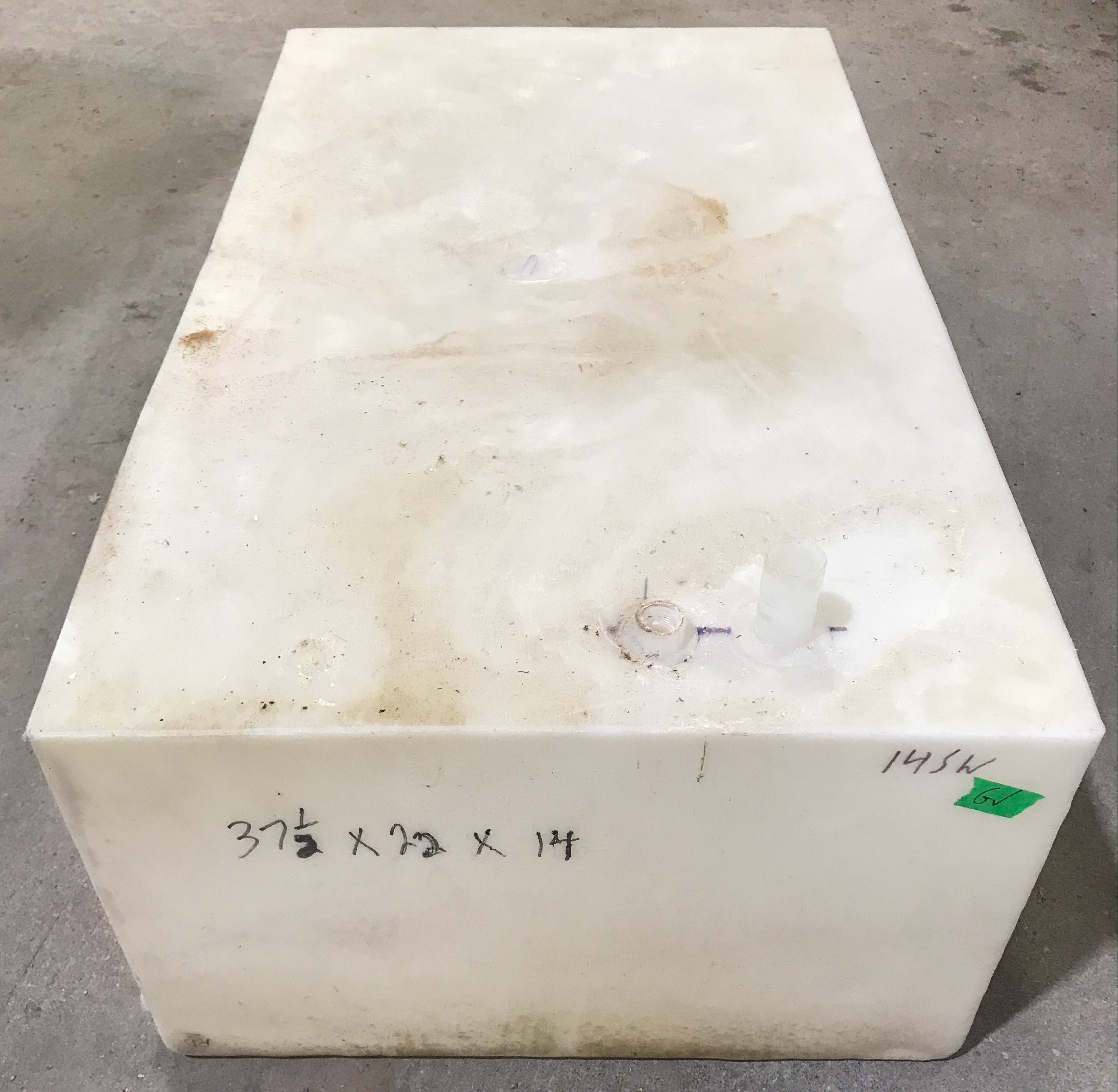 Used Fresh Water Tank 14" H  x 22" W x 37 1/2” L