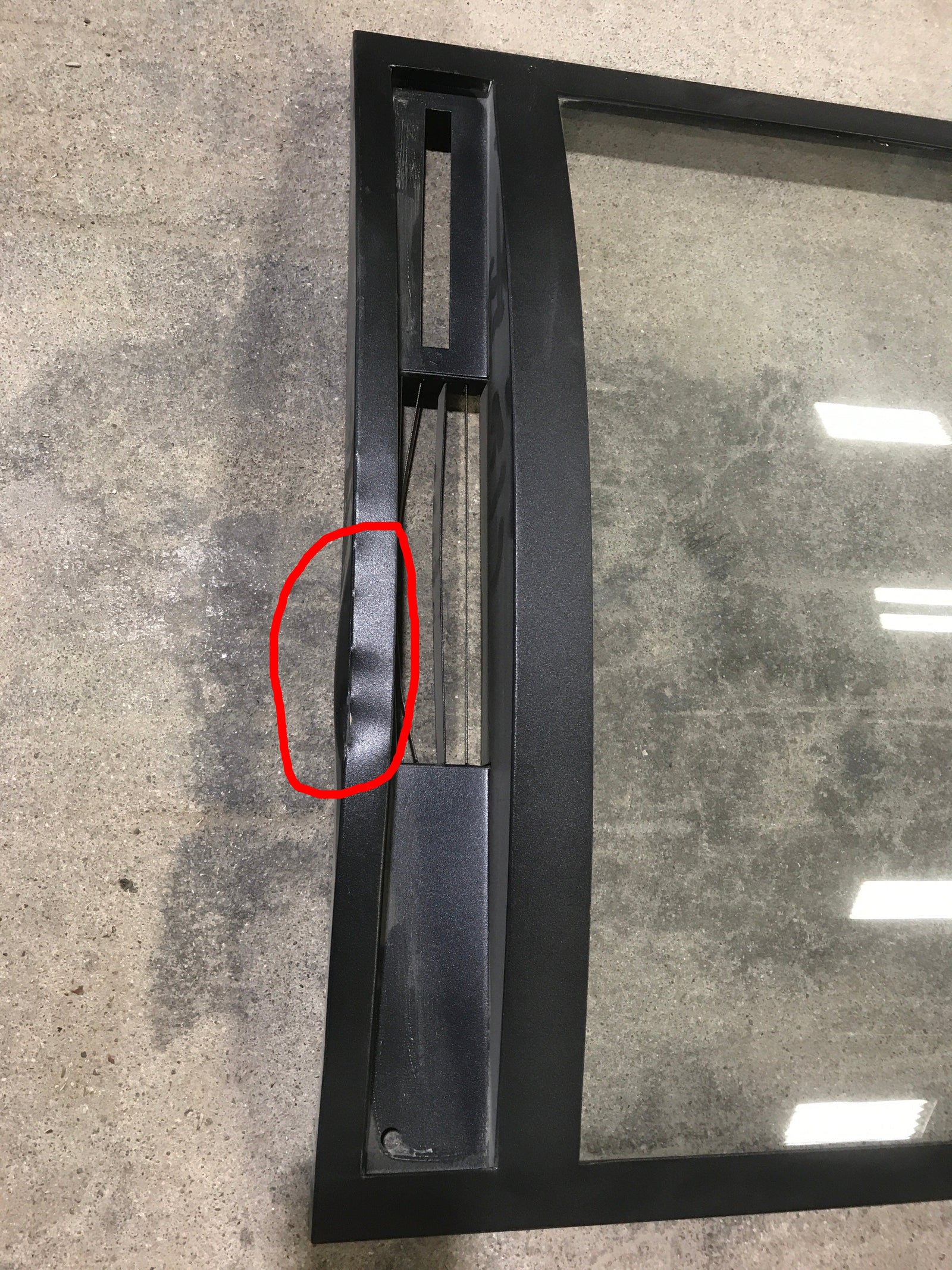 Used Greystone Electric Fireplace Glass Front Panel