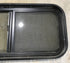 Used Slanted Black Radius Opening Window : 36 3/4" W x 13 1/2" H x 2" D