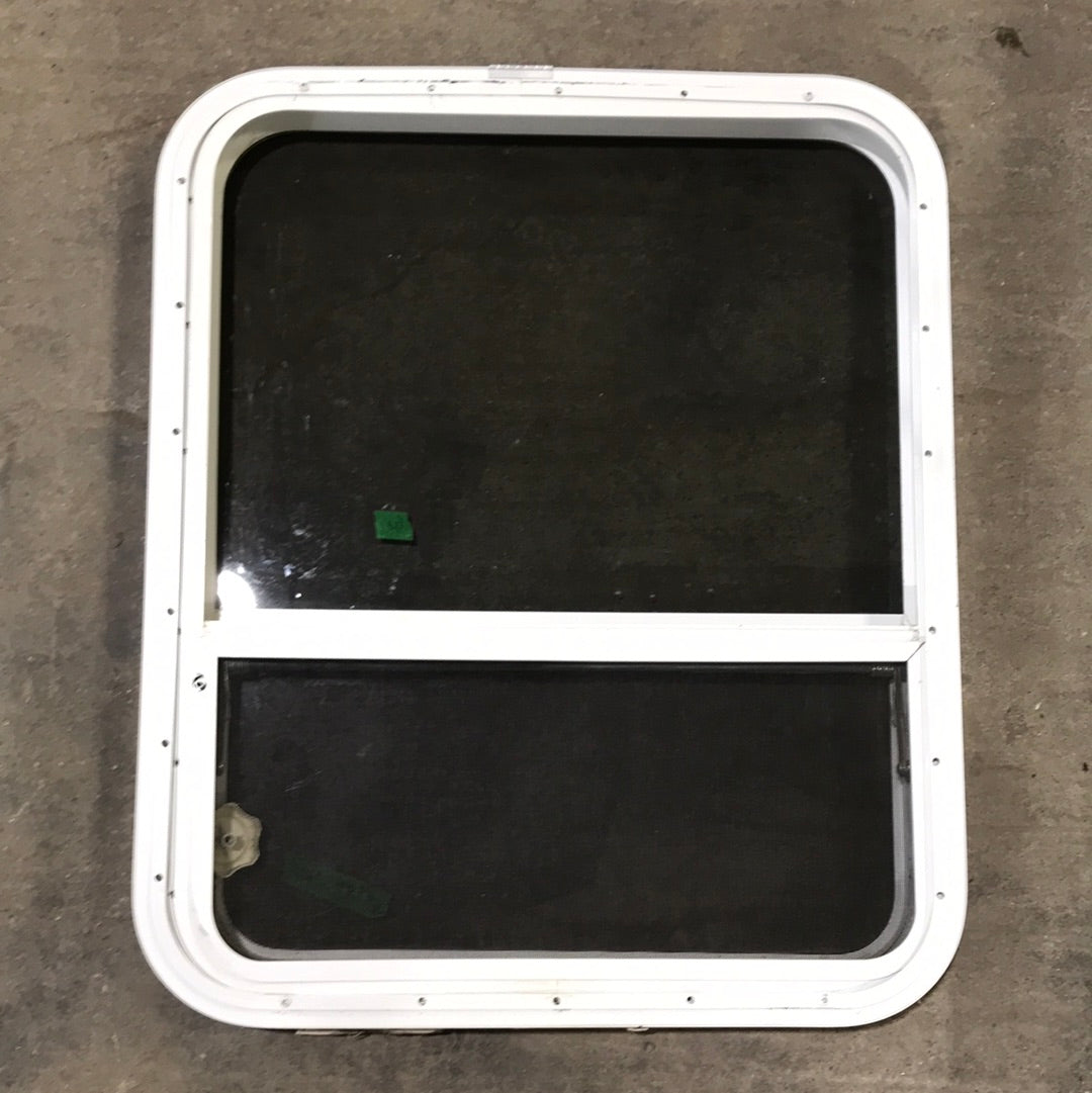 Used White Radius Opening Window : 28 1/2