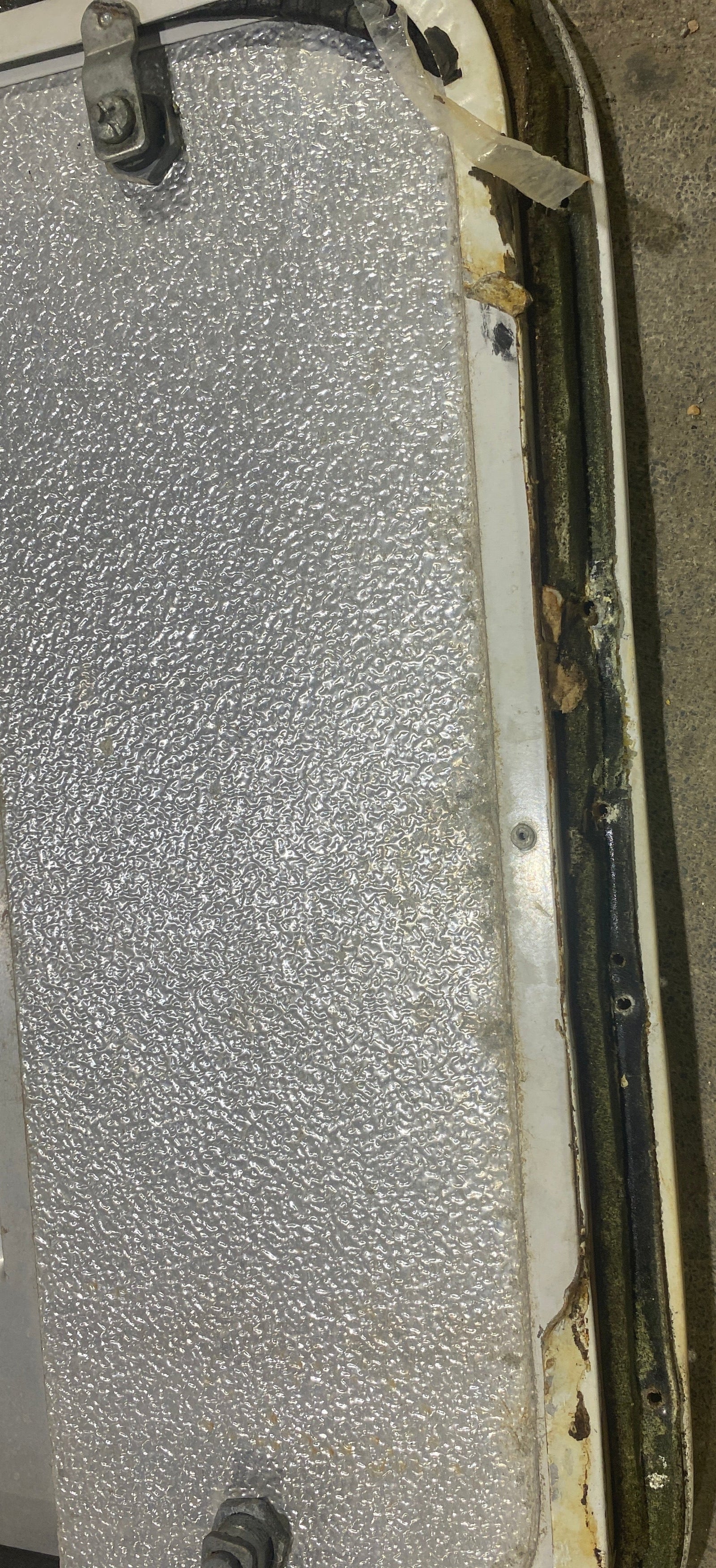 Used Radius Cornered Battery / Propane Cargo Door 18 3/4