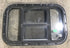 Used Black Radius Opening Window : 24 1/2" W x 16" H x 1 1/2"