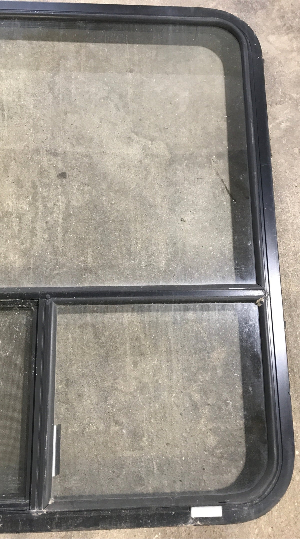 Used Black Radius Opening Window : 36 1/4