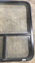 Used Black Radius Opening Window : 36 1/4" W x 30 1/4" H x 1 7/8" D