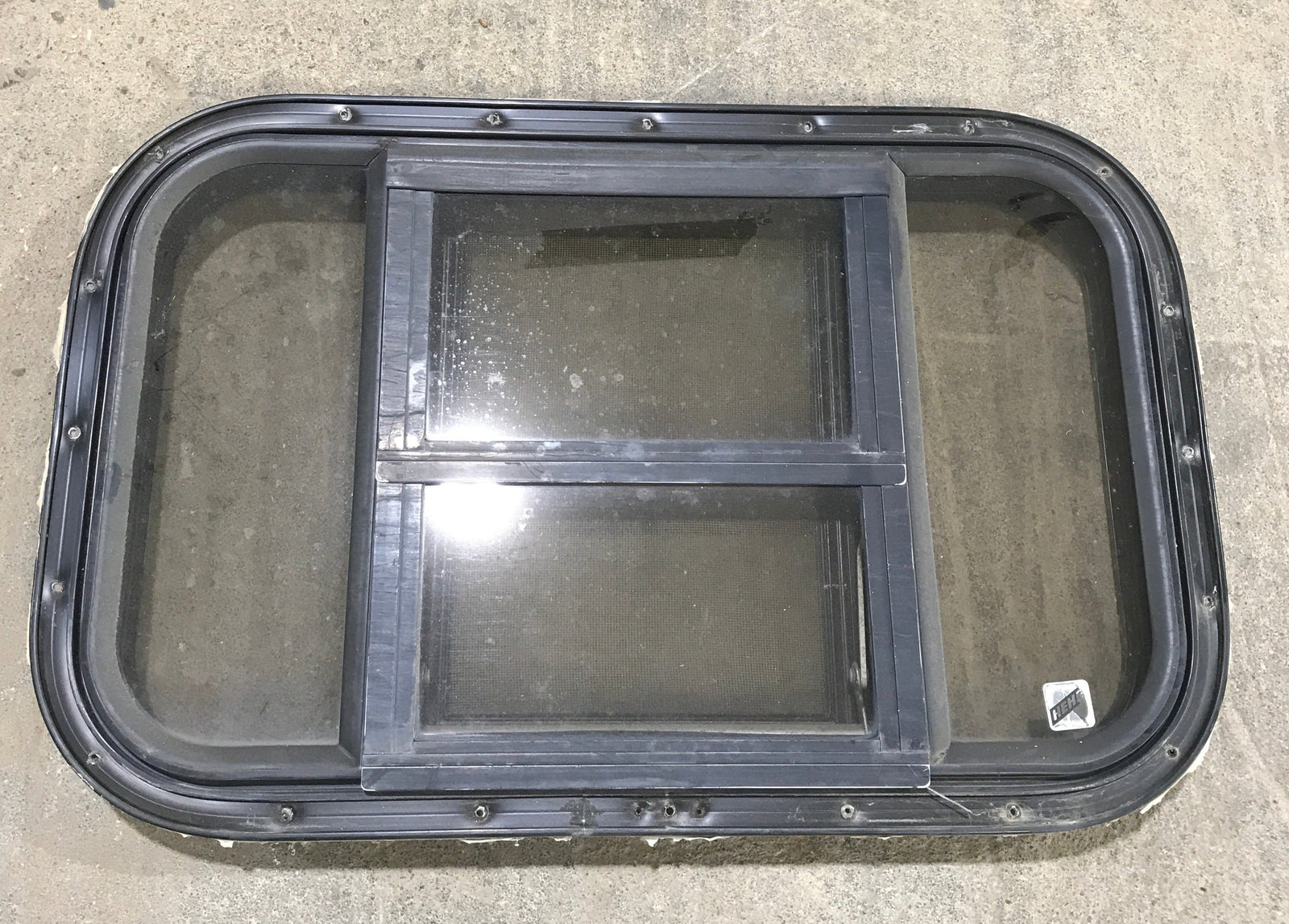 Used Black Radius Opening Window : 24 3/4