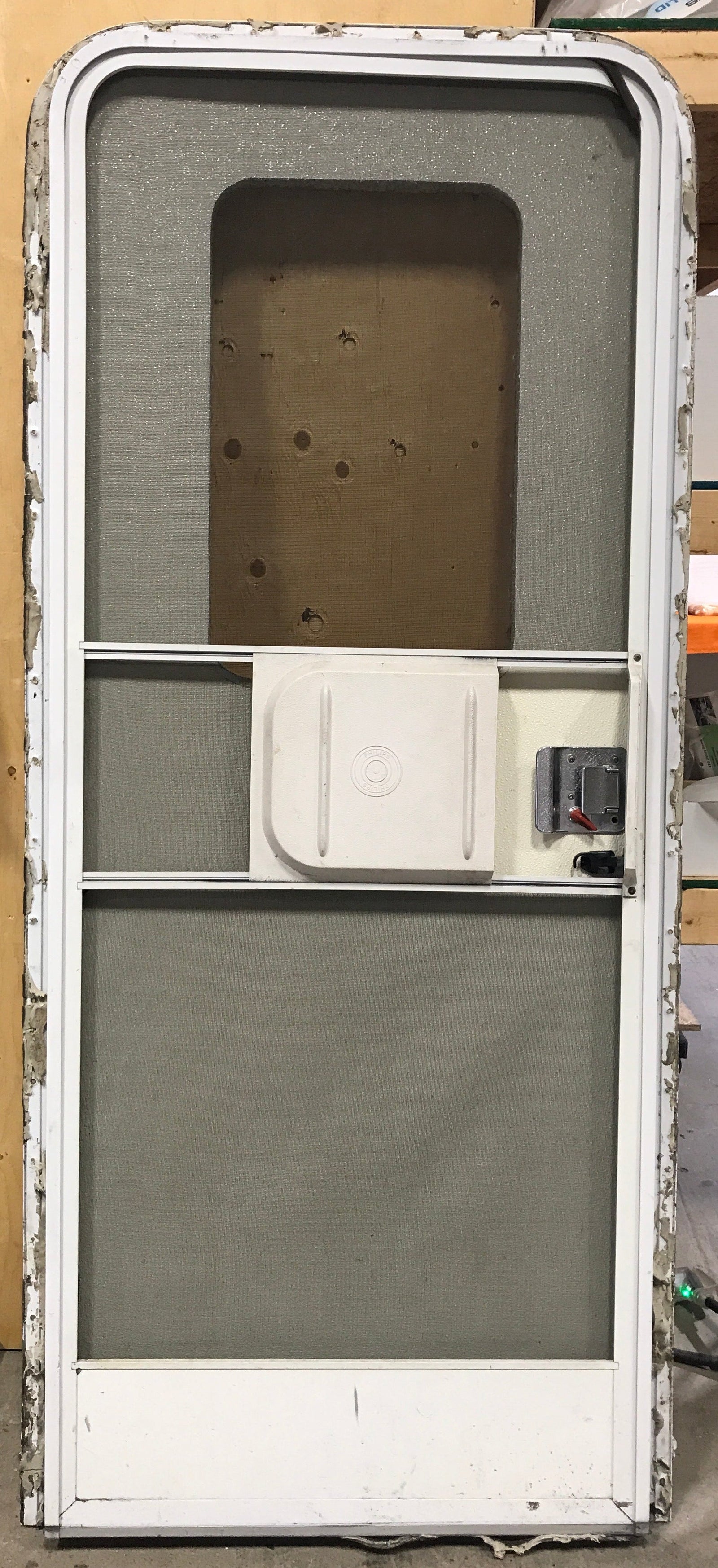 Used RV Radius Corner Entry Door 29 1/2