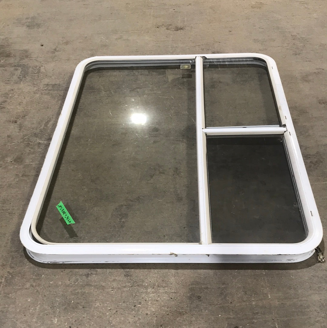 Used White Radius Opening Window : 47 1/2" W x 35 1/2" H x 2" D