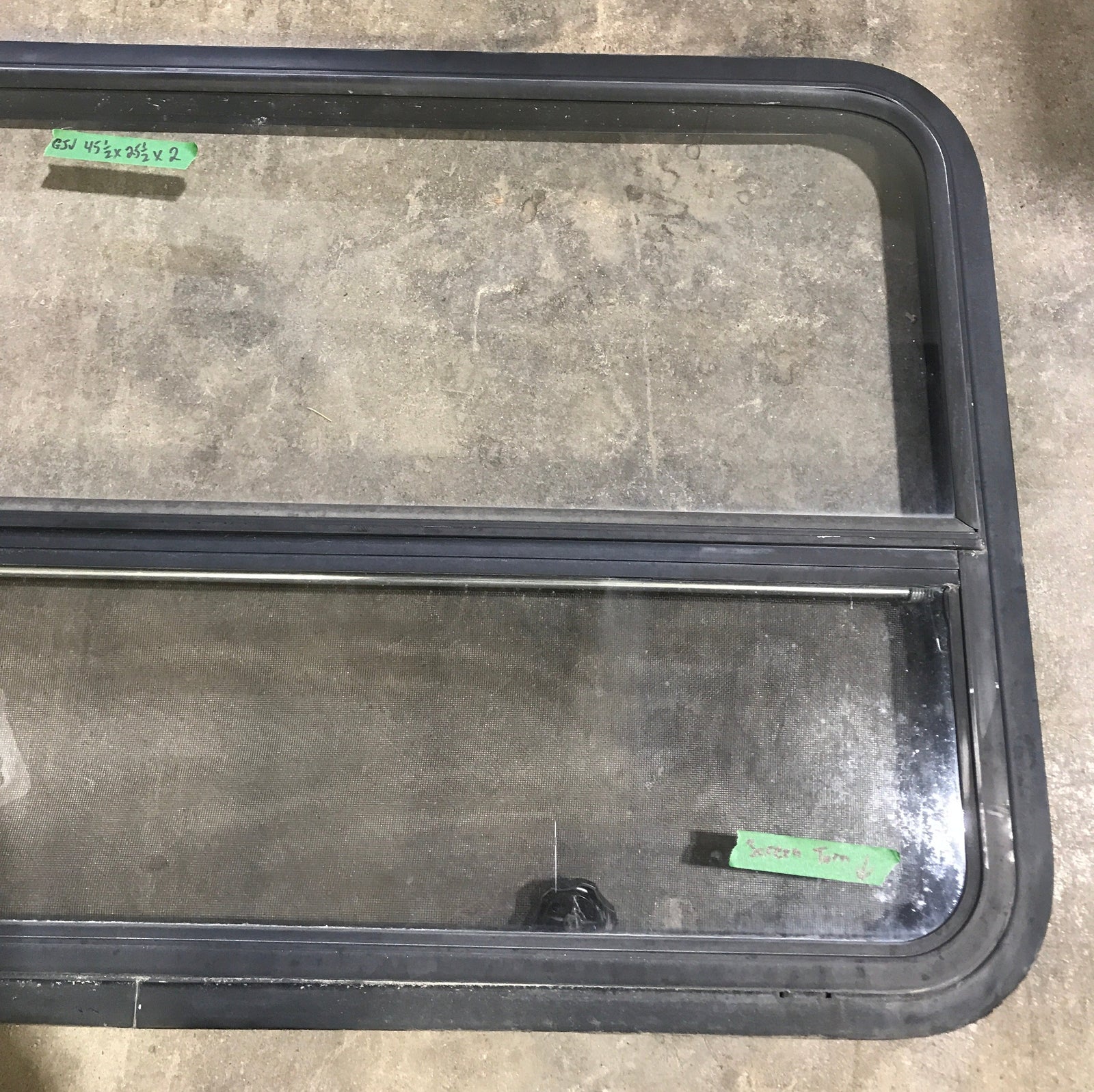 Used Black Radius Opening Window : 45 1/2